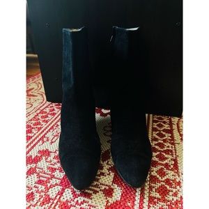 Manolo Blahnik Suede Booties